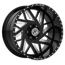 Load image into Gallery viewer, XFX-N-306261461351397-76BMW - XFX Flow XFX-306 26X14 6X135 / 6X139.7 -76mm Gloss Black &amp; Milled - XFX Flow Wheels Canada