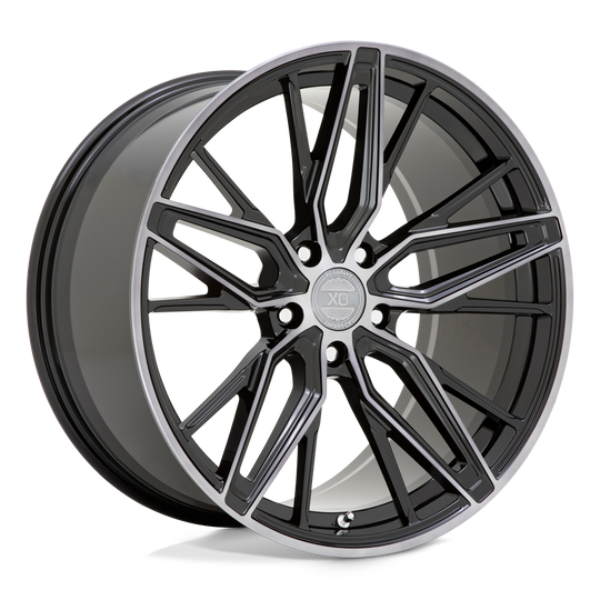 2090ZCH205114F76 - XO Zurich 20X9 5X114.3  20mm Gloss Black W/ Machined Gloss Dark Tint - XO Wheels Canada