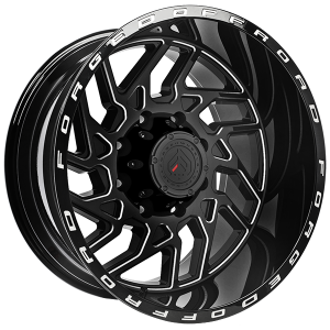 XR32012 - Forged Wheels XR103 20X10 6X139.7 / 6X135 -19mm Gloss Black - Milled Lip - Forged Wheels Wheels Canada