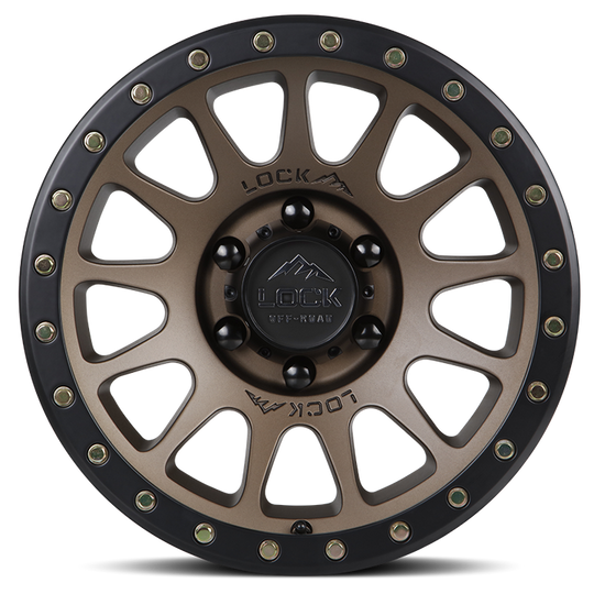 YOSEMITE-2187MRMBR - Lock Offroad Yosemite 20X10 8X170 ET -18mm Matte Desert Bronze With Black Ring - Lock Offroad Wheels Canada