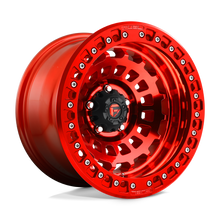 Load image into Gallery viewer, D10017907536 - Fuel Off-Road D100 Zephyr Beadlock 17X9 5X127 -38 mm Candy Red - Fuel Off-Road Wheels Canada