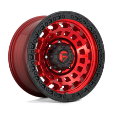 Load image into Gallery viewer, D6321785A3+34 - Fuel Off-Road D632 Zephyr 17X8.5 5X120.65 ET 34mm Candy Red with Black Bead Ring - Fuel Off-Road Wheels Canada