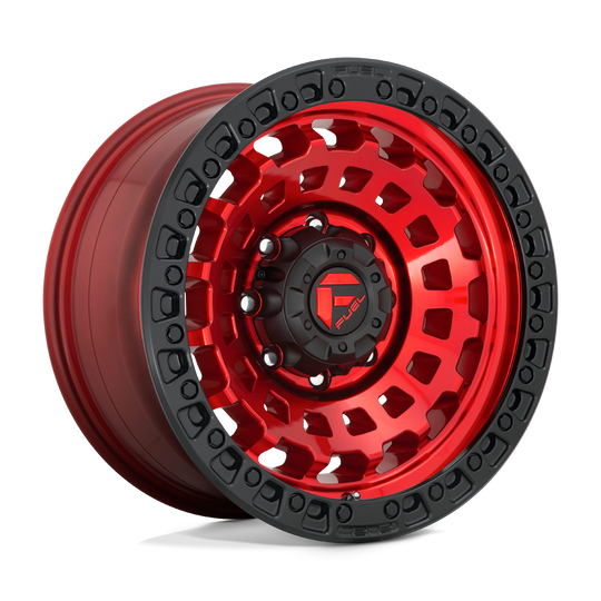 D6321785A3+34 - Fuel Off-Road D632 Zephyr 17X8.5 5X120.65 ET 34mm Candy Red with Black Bead Ring - Fuel Off-Road Wheels Canada