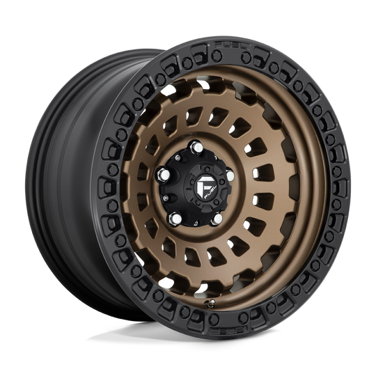 D63417907545 - Fuel Off-Road D634 Zephyr 17X9 5X127 -12 mm Matte Bronze Black Bead Ring - Fuel Off-Road Wheels Canada