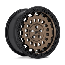 Load image into Gallery viewer, D6341780D5+38 - Fuel Off-Road D634 Zephyr 17X8 5X114.3 ET 38mm Matte Bronze with Black Bead Ring - Fuel Off-Road Wheels Canada