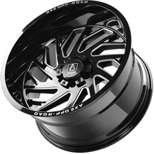 Charger l'image dans la galerie, AXE4002 - AXE ZEUS 20X10 6X135 / 6X139.7 -19mm Gloss Black W Milled Edges - AXE Wheels Canada