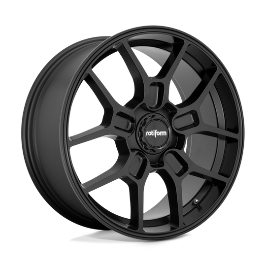 R1771985F8+35 - Rotiform R177 ZMO 19X8.5 5X112  35mm Matte Black - Rotiform Wheels Canada
