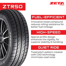 Charger l'image dans la galerie, ZT1857014N 185/70R14 Zeta ZTR50 88H Zeta Tires Canada