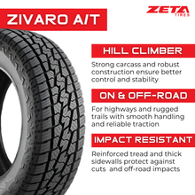 Load image into Gallery viewer, ZT2357016LTZV LT235/70R16 Zeta Zivaro A//T 101S Zeta Tires Canada