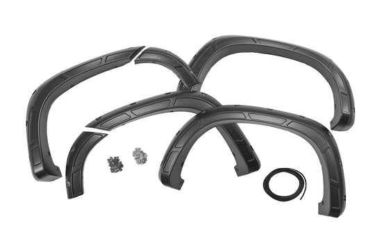 A-C12211 Defender Pocket Fender Flares - Chevy Silverado 1500 2WD/4WD (19-23) Rough Country Canada