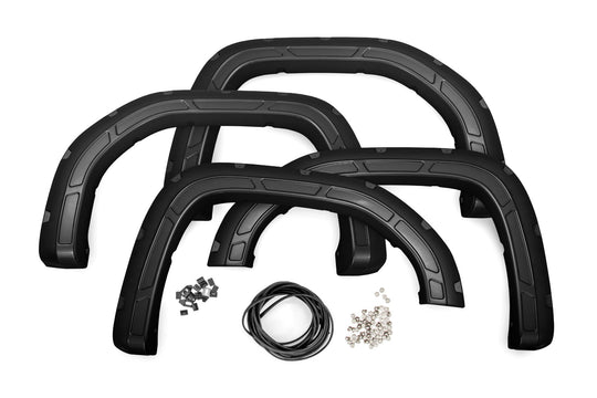 A-G11950-GBA Defender Pocket Fender Flares - Black - GMC Sierra 1500 (19-23) Rough Country Canada