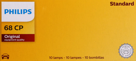 68CP Philips Standard Miniature 68 - Standard - Multiple Commercial 10-Pack Philips Bulbs