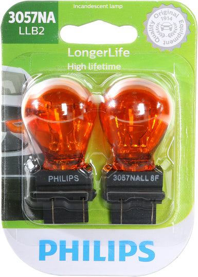 3057NALLB2 Philips LongerLife Miniature 3057NALL - LongerLife - Twin Blister Pack Philips Bulbs