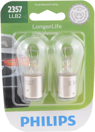2357LLB2 Philips LongerLife Miniature 2357LL - LongerLife - Twin Blister Pack Philips Bulbs