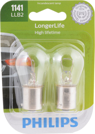 1141LLB2 Philips LongerLife Miniature 1141LL - LongerLife - Twin Blister Pack Philips Bulbs