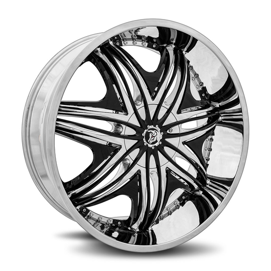 MOR-26151271578 - Diablo Morpheus 26X10 5X127 15mm Chrome - Diablo Wheels Canada