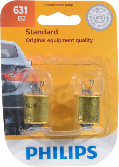 631B2 Philips Standard Miniature 631 - Standard - Twin Blister Pack Philips Bulbs