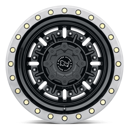 1895ABR126120B67 - Black Rhino Abrams 18X9.5 6X120  12mm Gloss Gun Black W/ Machined Dark Tint - Black Rhino Wheels Canada