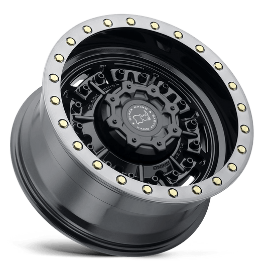 1895ABR-88180B25 - Black Rhino Abrams 18X9.5 8X180 -18 mm Gloss Gun Black W/ Machined Dark Tint - Black Rhino Wheels Canada