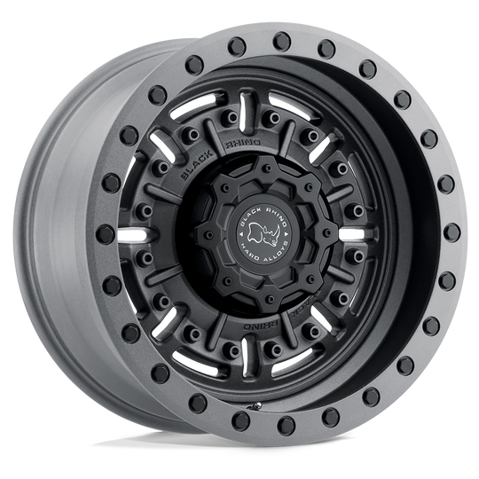 2095ABR126120G67 - Black Rhino Abrams 20X9.5 6X120  12mm Textured Matte Gunmetal - Black Rhino Wheels Canada