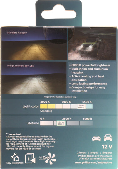 H3USLED Philips Ultinon Sport - UltinonSport LED Philips Bulbs