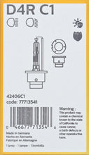 Load image into Gallery viewer, D4RC1 Philips Xenon HID lamp D4R - Standard - Single Commercial Pack Philips Bulbs