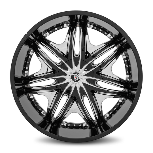 MOR-261BLNK3078LB - Diablo Morpheus 26X10 Blank 30mm Gloss Black - Diablo Wheels Canada