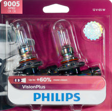 Load image into Gallery viewer, 9005VPB2 Philips VisionPlus Headlight 9005 - VisionPlus - Twin Blister Pack Philips Bulbs