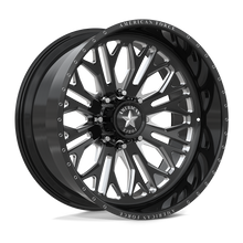 Charger l'image dans la galerie, AFTNCKH50F25-5-20 - American Force AFW Intrepid 24X12 8X170 -55mm Gloss Black Mill-Mach - American Force Wheels Canada