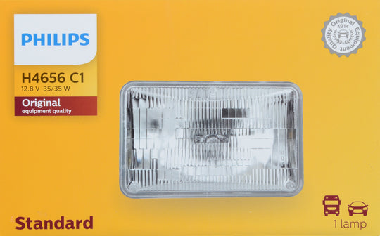 H4656C1 Philips Standard Sealed Beam H4656 - Standard - Single Commercial Pack Philips Bulbs