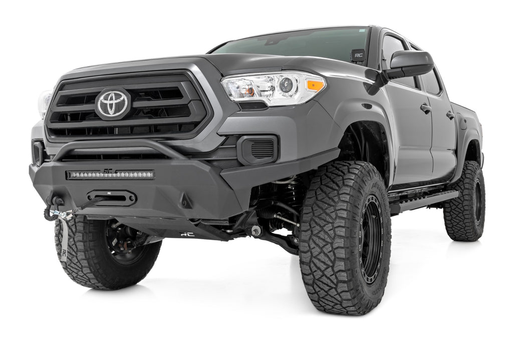 41009 BA2 Running Boards - Side Step Bars - Double Cab - Toyota Tacoma (2005-2023) Rough Country Canada