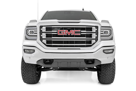 11640 7 Inch Stamped Steel LCA Lift Kit - Forged UCA - Bracket - M1 Struts/M1 - Chevy/GMC 1500 (16-18) Rough Country Canada