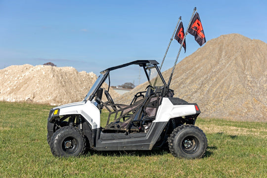 93087 LED Whip Light Kit - Bed Mount - Polaris RZR 170 4WD (2009-2022) Rough Country Canada