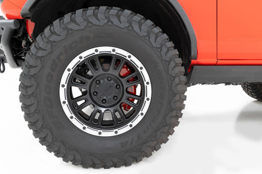 71151 Caliper Covers - Front and Rear - Red - Ford Bronco 4WD (2021-2023) Rough Country Canada