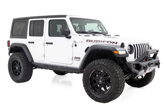 90801 Rock Sliders - Heavy Duty l 4-Door - Jeep Wrangler 4xe (21-23)/Wrangler JL (18-23) Rough Country Canada
