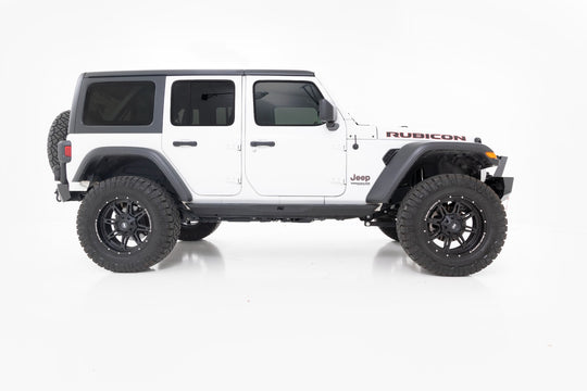90801 Rock Sliders - Heavy Duty l 4-Door - Jeep Wrangler 4xe (21-23)/Wrangler JL (18-23) Rough Country Canada