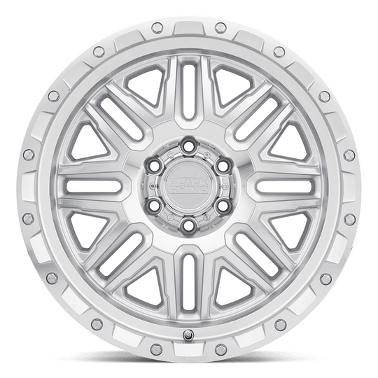 1890ALA126140S12 - Black Rhino Alamo 18X9 6X139.7  12mm Silver W/ Mirror Face & Stainless Bolts - Black Rhino Wheels Canada