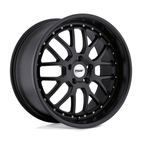 1980VAL455112M72 - TSW Valencia 19X8 5X112  45mm Matte Black - TSW Wheels Canada