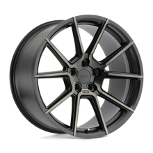 Load image into Gallery viewer, 1885CRN405114M76 - TSW Chrono 18X8.5 5X114.3  40mm Matte Black W/ Machine Face &amp; Dark Tint - TSW Wheels Canada
