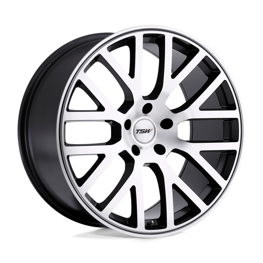 1880DON325120B76 - TSW Donington 18X8 5X120  32mm Gunmetal Mirror Cut Face - TSW Wheels Canada