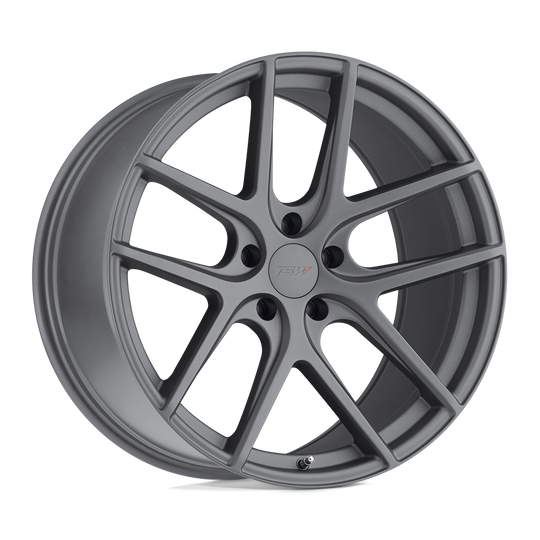 1985GNV155114G76 - TSW Geneva 19X8.5 5X114.3  15mm Matte Gunmetal - TSW Wheels Canada