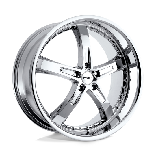 2085JAR205120C76 - TSW Jarama 20X8.5 5X120  20mm Chrome - TSW Wheels Canada
