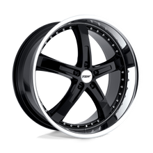 Load image into Gallery viewer, 1780JAR355120B76 - TSW Jarama 17X8 5X120  35mm Gloss Black W/ Mirror Cut Lip - TSW Wheels Canada