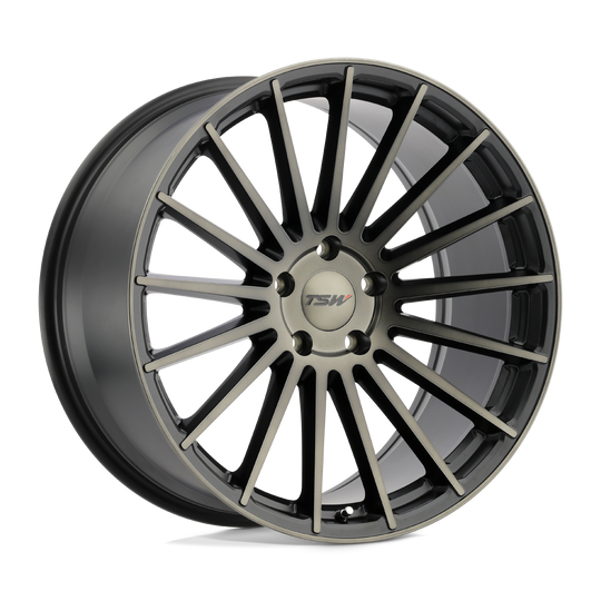 1995LCU205114M76 - TSW Luco 19X9.5 5X114.3  20mm Matte Black W/ Machine Face & Dark Tint - TSW Wheels Canada