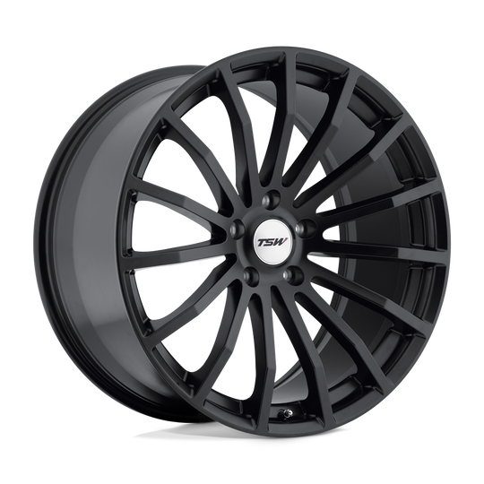 1780MAL355120B76 - TSW Mallory 17X8 5X120  35mm Matte Black - TSW Wheels Canada