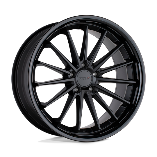 2085MRA405114B76 - TSW Marina 20X8.5 5X114.3  40mm Matte Black W/ Gloss Black Lip - TSW Wheels Canada