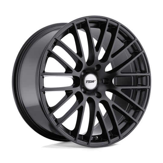 1780MAX455112M72 - TSW Max 17X8 5X112  45mm Matte Black - TSW Wheels Canada