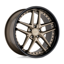 Charger l'image dans la galerie, 2010REM405120Z76 - TSW Premio 20X10 5X120  40mm Matte Bronze W/ Gloss Black Lip - TSW Wheels Canada