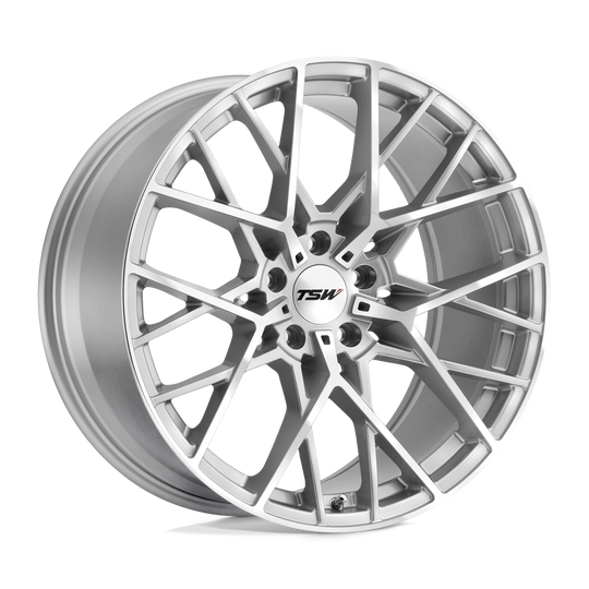 2010SEB255114S76 - TSW Sebring 20X10 5X114.3  25mm Silver W/ Mirror Cut Face - TSW Wheels Canada