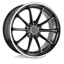 Charger l'image dans la galerie, 1985SWP425112G66 - TSW Sweep 19X8.5 5X112  42mm Gloss Gunmetal W/ Stainless Lip - TSW Wheels Canada